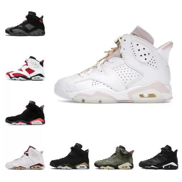 

og 6 6s vi basketball shoes jumpman midnight navy black infrared unc cactus jack bordeaux singles day triple black mens women sneakers train