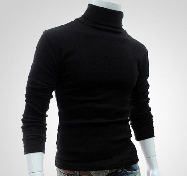 

men's sweaters fashion ermal high collar turtle neck long sleeve sweater turtleneck, White;black