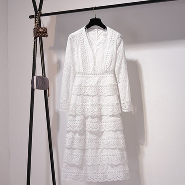 

casual dresss vstido d fsta fminino boÃªmio alta qualida, lgant vstido com babados cot  v, manga comprida, rnda branca, para fÃ©rias etni, Black;gray