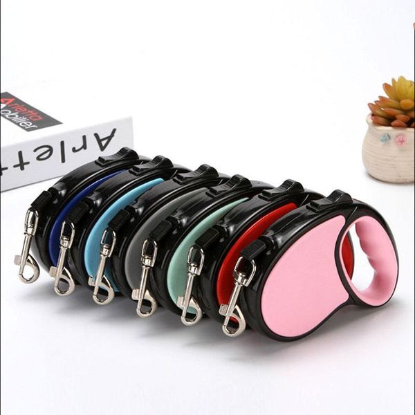 

dog collars & leashes leash walking dogs traction rope retractable nylon automatic flexible pet leads durable training puppy belt collar