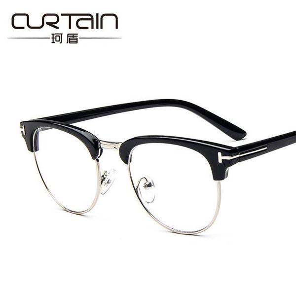 

sunglasses semi-rimless blue light computer glasses men women 2021 tf round masculino, White;black