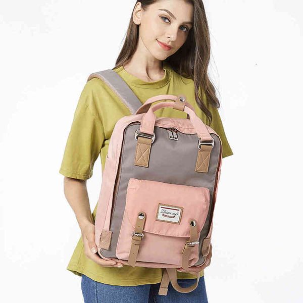 

evening bags mens backpacks backpack female college student simple backpack large capacity versatile foreign style high school sch