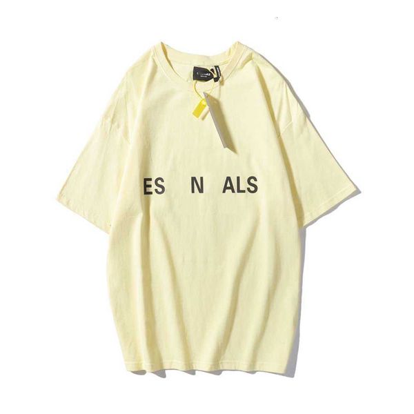 

shirt spring t and summer double thread chest letter high street short sleeve for men and women, White;black