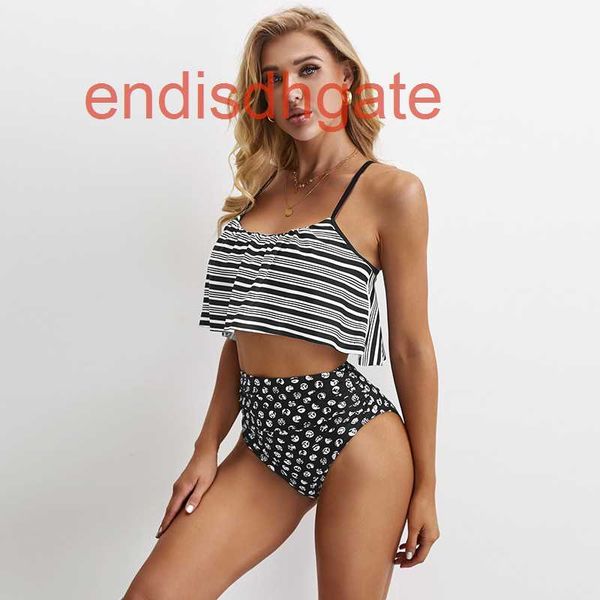 

factorynv13lace spring women's suspender summer bikini high waist split swimsuit 410149, White;black