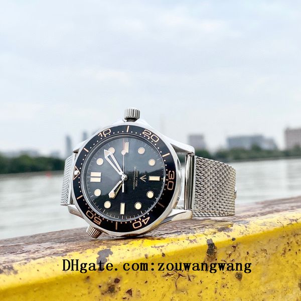 

2021 sea no time to die aqua business watches terra man 007 sport wristwatches james bond master boss mens watch d10121, Slivery;black