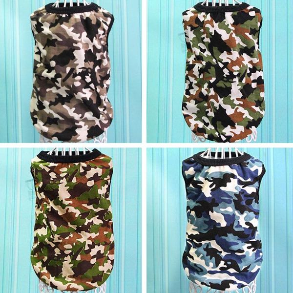 

dog apparel 4 color pets camouflage costume teddy clothes vest multi size cotton polyester gift jacket winter clothing warm casual