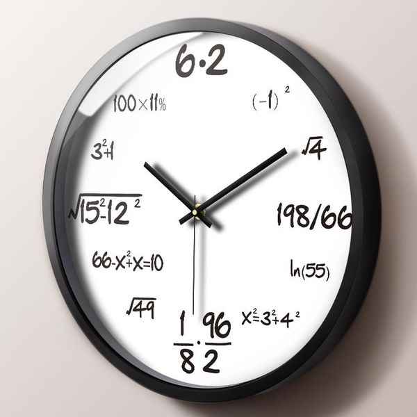 

wall clocks creative math clock silent simple living room gift idea orologio parete home decoration modern design dd60wc