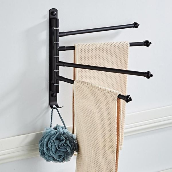 

toilet paper holders stainless steel punch-wall mounted bathroom swivel towel bar with hook rotating rods rack rail hanger shelf