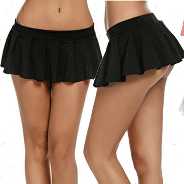 

tennis skater high waist vintage winter skirts women pleated skirts solid plain skater flare pleated short mini skirts, Black