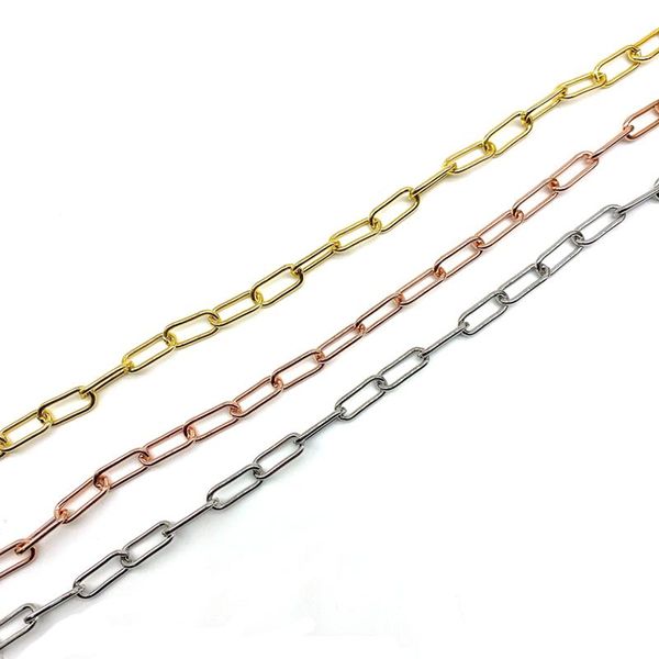 

chains 20meter/roll design plated jewelry making gold rosegold silver color roll