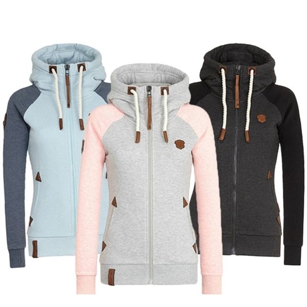 

plus size 5xl oversized hoodie women pullover sweatshirts female patchwork fleece hooded jacket autumn coat warm hoody 201102, Black