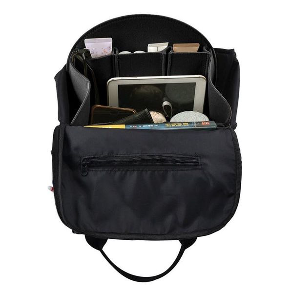

cosmetic bag women insert travel organizer bag portable in for make up case ladies girls felt makeup sale