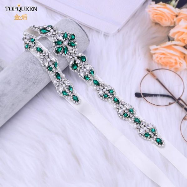 

wedding sashes ueen s39 rhinestone belts for women dresses bridal belt beaded sparkly bridesmaid diamond waist, White