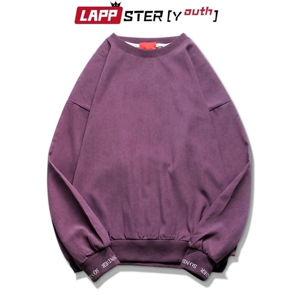 

lappster-youth men embroidery colorful korean fashions hoodies oversized autumn streetwear sweatshirts harajuku hoodie lj200826, Black