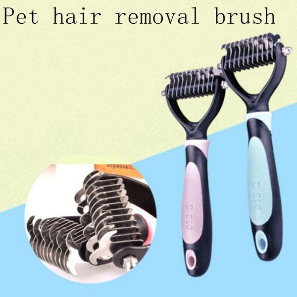 

dog cat pet pet hair removal comb stainless steel flea hair grooming comb cat removal brush grooming tools crytm4