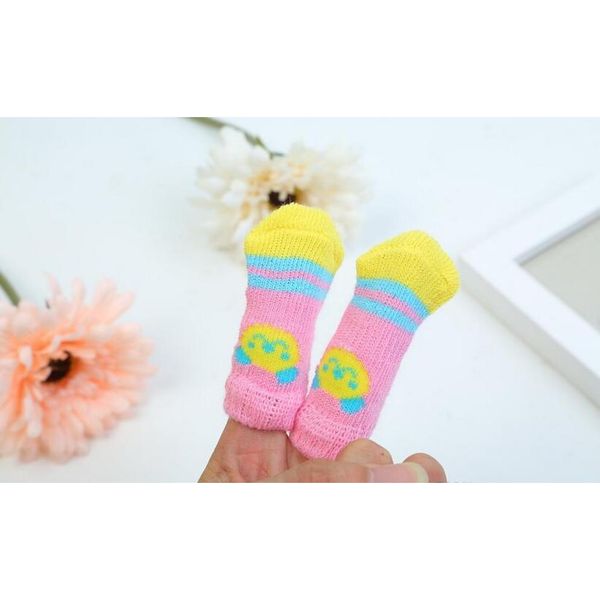 

pet dog cat warm socks for winter cute puppy dogs soft cotton anti-slip knit weave sock skid bottom dog cat soc jllbse outbag2007