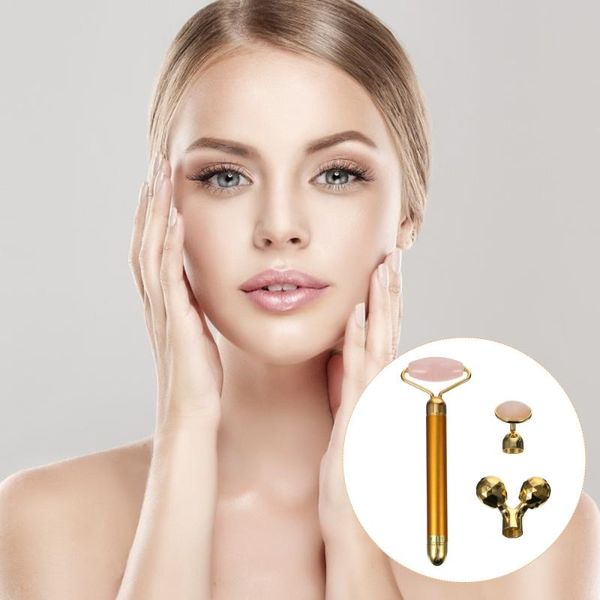 

other massage items 1 set jade face roller facial massager electric stick for
