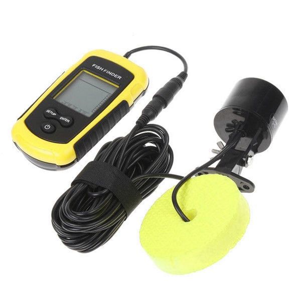 

fish finder 100m depth portable lcd sonar sensor alarm transducer fishfinder