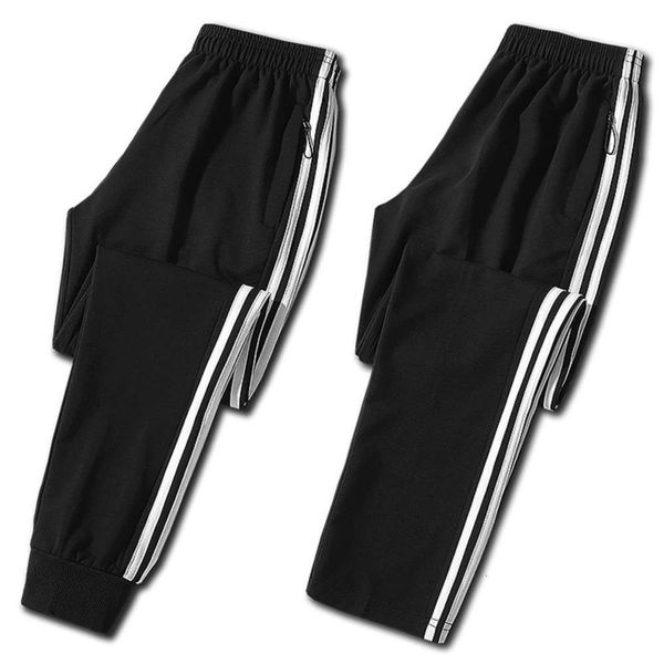 

spring and autumn inschao brand three bar sports pants men's casual pants korean leggings sports pantswinter, Black
