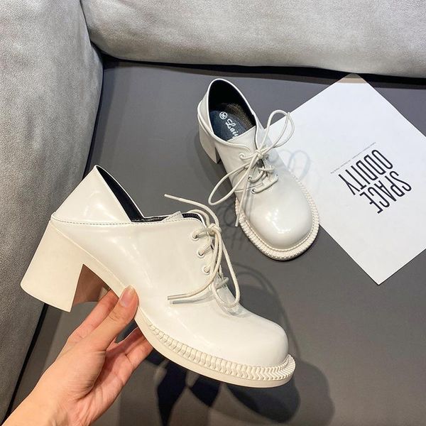 

casual heels lace-up shoes chunky sandals clogs for women 2021 pumps round toe comfortable gold block beige african late, Black