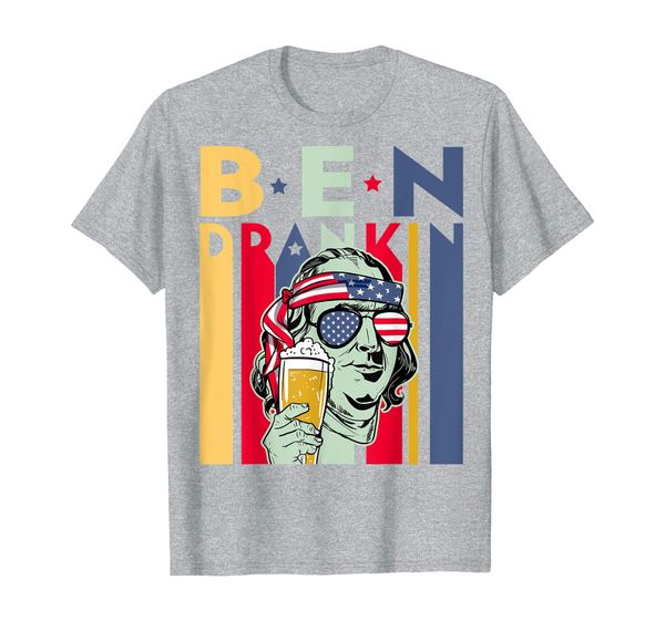 

benjamin franklin - ben drankin beer t-shirt, White;black