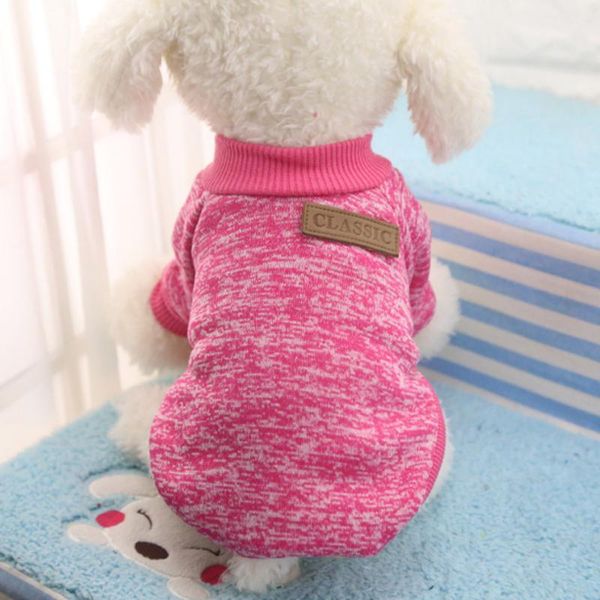 

dog apparel classic warm clothes puppy outfit pet cat jacket coat winter soft sweater clothing small dogs
