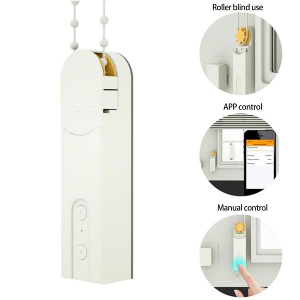 

smart home control motorized roller blinds drive chain shade shutter motor with solar bluetooth app timer