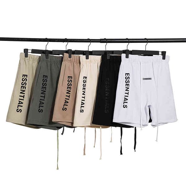 

men's shorts essentials nevoeiro 100% 1:1 sweatshorts kanye west jerry lorenzo oversized shortpants hiphop shorts streetwear 6ope, White;black