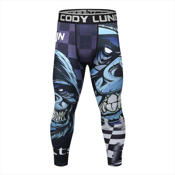 

cody lundin sports compression women pant running leggings gym elastic tight for men, Black