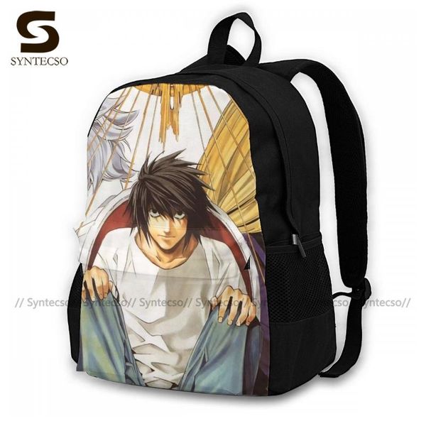 

death note backpacks large novelty polyester backpack jogging youth bags