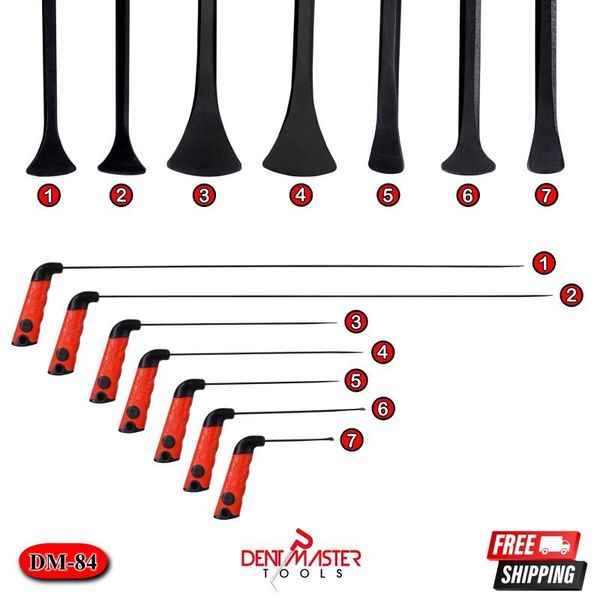 

professional hand tool sets dent master whaile tail 7 combo pieces pdr repair on the car and auto for remove fix