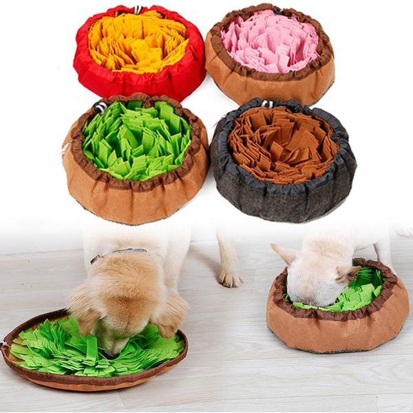 

kennels & pens pet felt cloth leak costing energy slowing feeding intelligence mat food anti choking bowl dogs cats snuffle