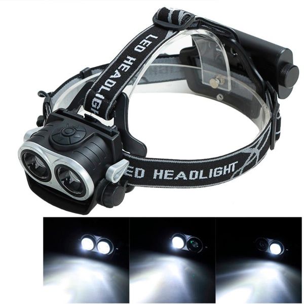 

anjoet 2021new t6 outdoor 2x xm-l t6 led headlamp headlight head camping