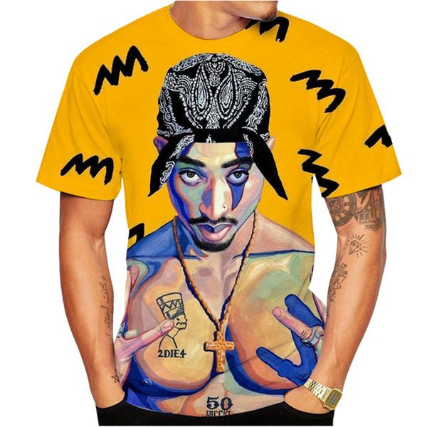 

tupac 2pac short sleeve summer t shirts men women tees american rapper 3d print tshirts chic streetwear s-5xl, White;black