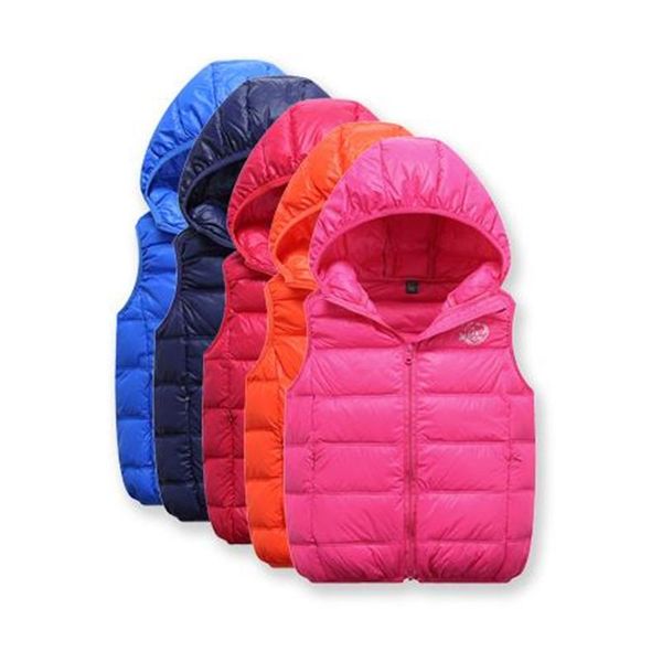 

waistcoat bd bear boys girls spring autumn colorful lovely fashion solid thin warm hooded duck down children vest, Camo
