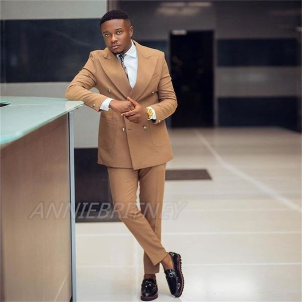 

men's suits & blazers fashion wedding suit for men champagne slim fit 2 pcs(blazer+pant )custom made plus size formal man party tuxedo, White;black