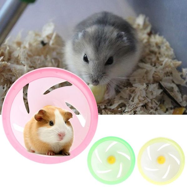 Küçük hayvan malzemeleri hamster egzersiz oyuncakları plastik sessiz koşan spinner evcil hayvan oyuncak