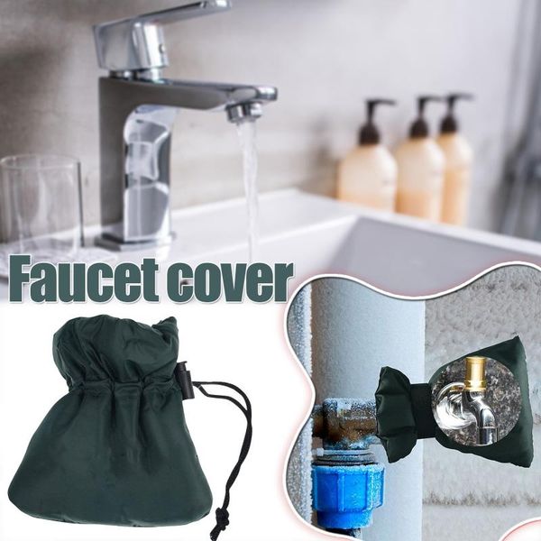 

kitchen faucets 1pc outdoor faucet cover anti-e hose bib water protector frost protection drawstring pocket waterproof