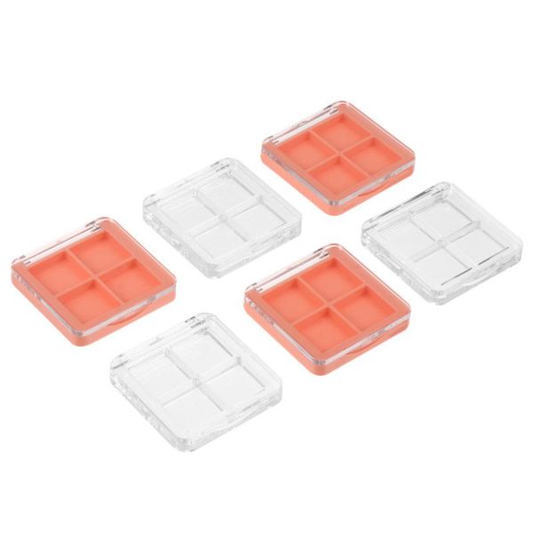 

eye shadow 6pcs 4 colors transparent eyeshadow palettes case storage box for makeup