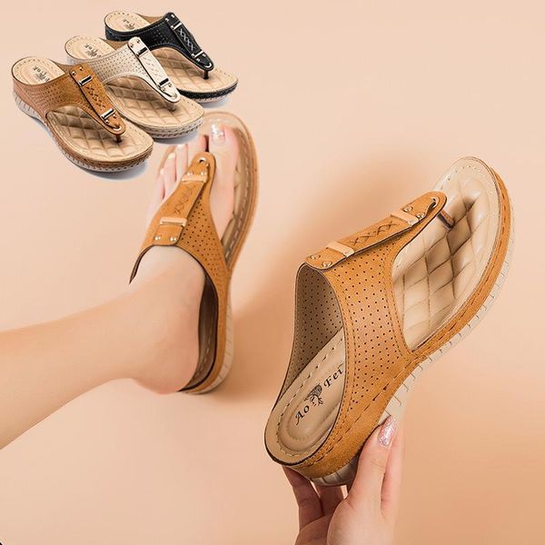 

sandals women flats shoes female flip-flops beach woman casual open toe drop, Black