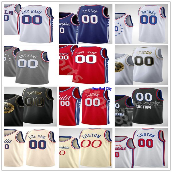

custom 2021 printed joel 21 embiid ben 25 simmons tobias 12 harris dwight 39 howard seth 30 curry men woman kids youth basketball jerseys, Black