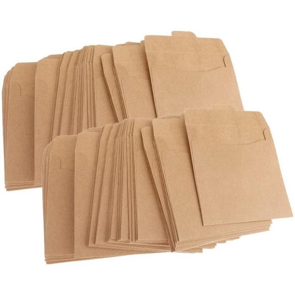 

gift wrap 100 pack kraft small coin envelopes self-adhesive seed mini part