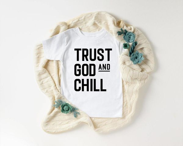 

trust god and chill shirt baby amp kids t religious toddler christian bible verse shirts summer short sleeve tee, Blue