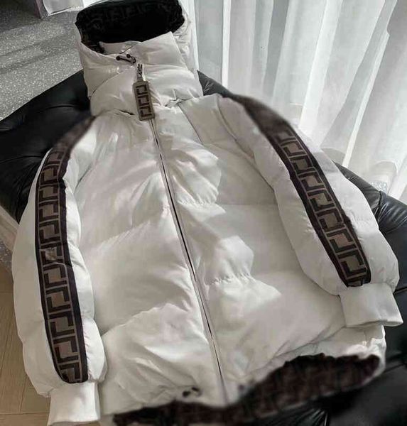 

men's down & parkas 2022 latest hooded down jacket men's and women's fashion casual white duck coat double-sided can be worn, Black