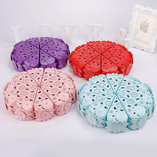 

gift wrap european style candy packing box cake shape wedding supplies paperboard material 20 pieces
