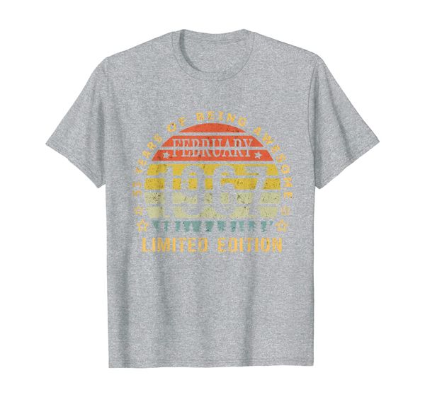 

born february 1967 limited-edition shirt 53th birthday gifts t-shirt, White;black