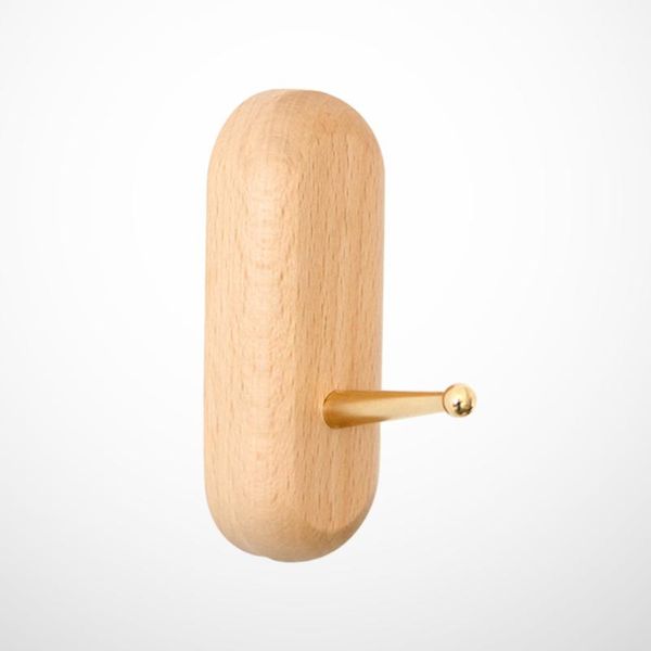 

hooks & rails beech brass shape hook coat and hat hangers wall keys holder for home office
