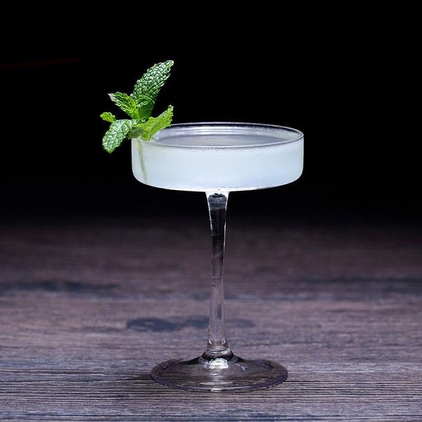 

4pcs new creative flat lead cocktail glass martini glass set of 4