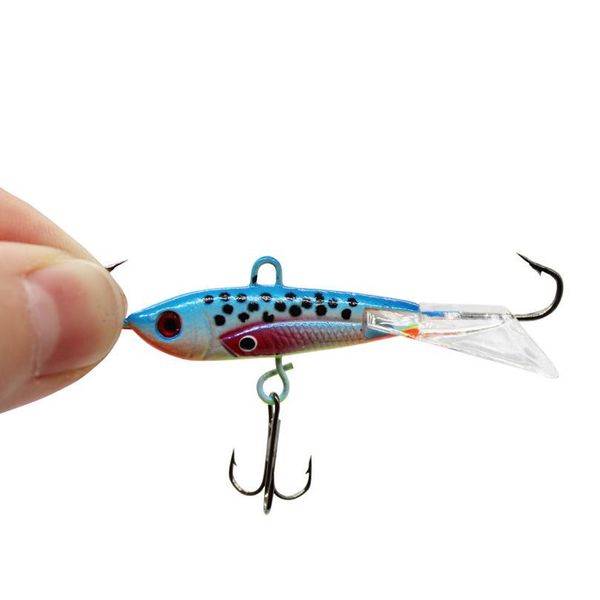

gobygo ice fishing lure lead jigging sinking hard baits vib sharp fishing hooks ice fishing gear pike perch car jlltjr