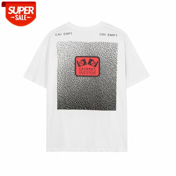 

spring and summer c.e enlarged pixel face print short-sleeved men's women's same batch #nh2y, White;black